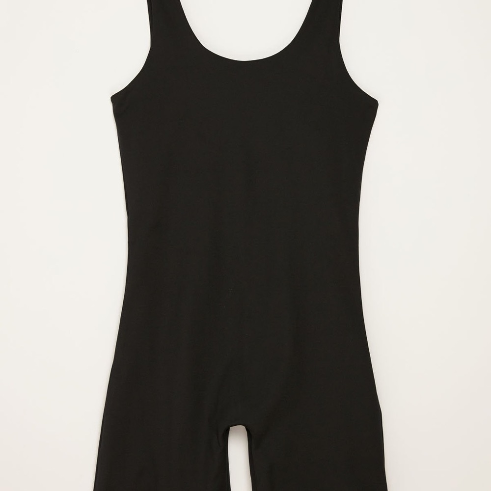 Girlfriend Collective Black Bike Unitard